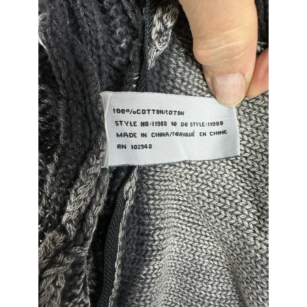 Tulle Women's Sweater M Chunky Cable Knit Fisherman Pullover Zipper Pockets - Picture 7 of 13